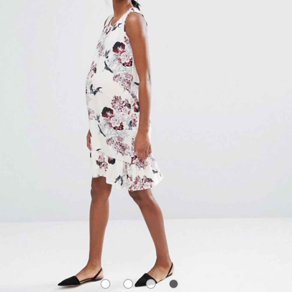 Bluebelle Maternity Frill Hem Sleeveless Shift Dre